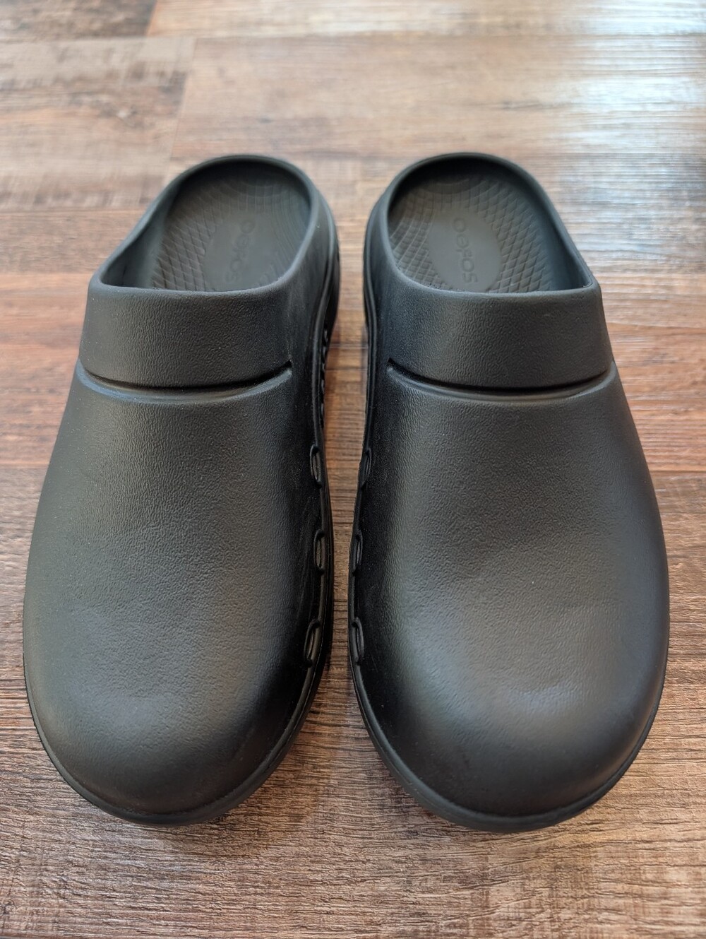 OOFOS OOClog Luxe Clogs Womens Comfort Recovery Shoes Black US Sz 7 EU 38